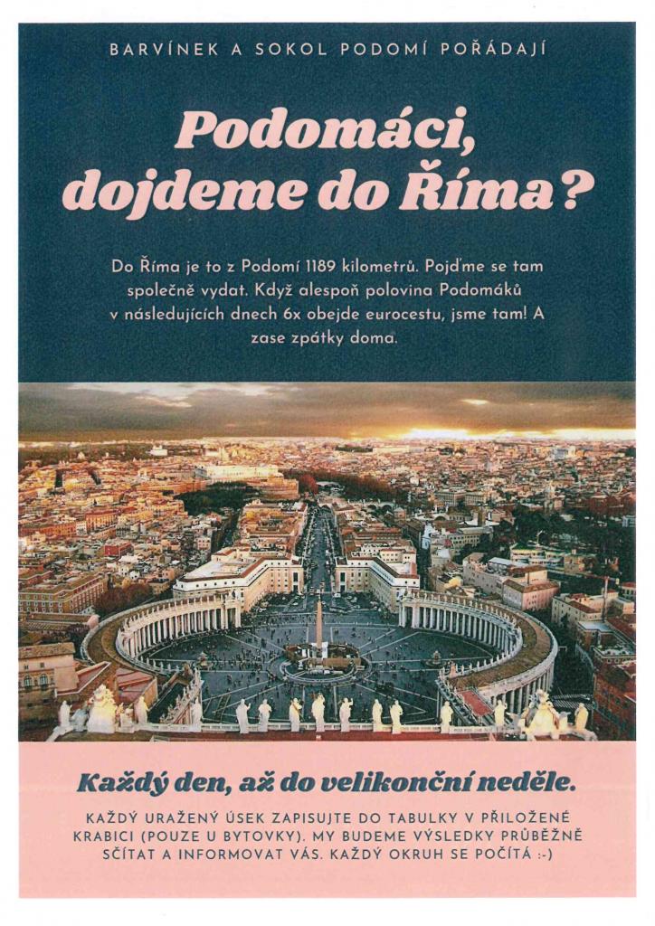 Podomáci, dojdeme do Říma?