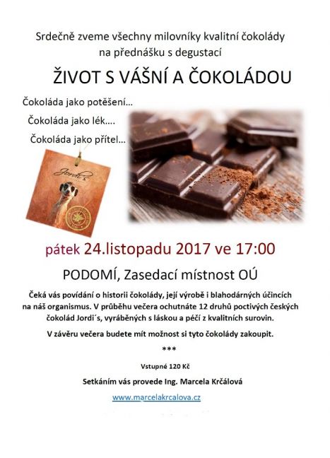 život s vášní a čokoládou