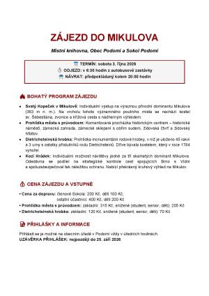 zájezd do Mikulova